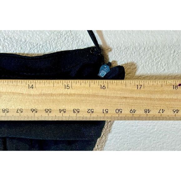 NWOT SNAP Elegant Ruched One Shoulder Black Formal Dress Women's Large - Picture 10 of 10